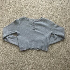 Brandy Melville Gray Crew Neck Sweater